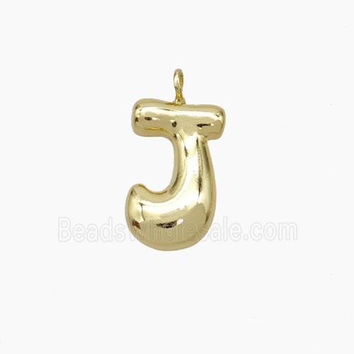 Copper Letter-J Pendant Gold Plated