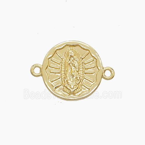Copper Jesus Connector 18K Gold Plated