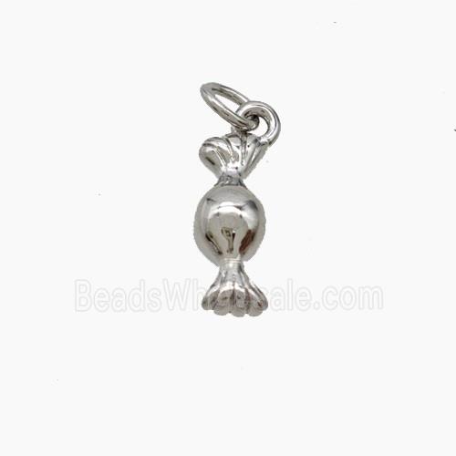 Sweet Candy Charms Copper Pendant Platinum Plated