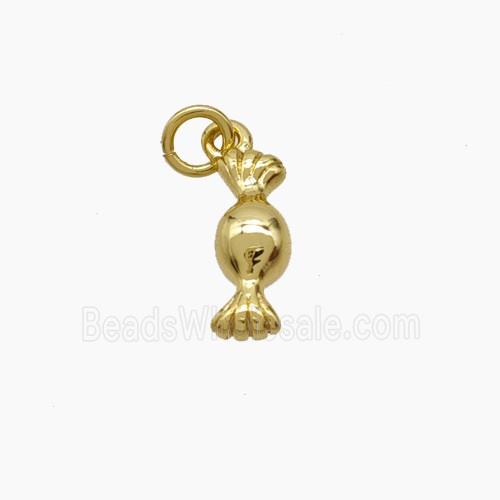 Sweet Candy Charms Copper Pendant Gold Plated