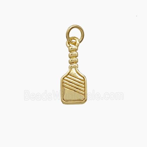 Copper Pickleball Paddle Pendant Sports Gold Plated