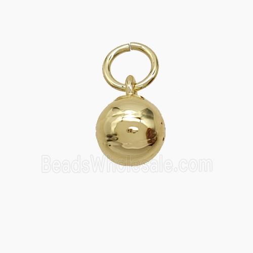 Copper Ball Pendant Round Gold Plated