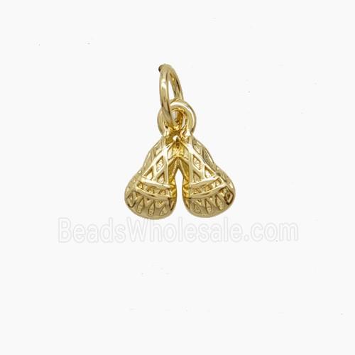 Copper Peanut Pendant Gold Plated