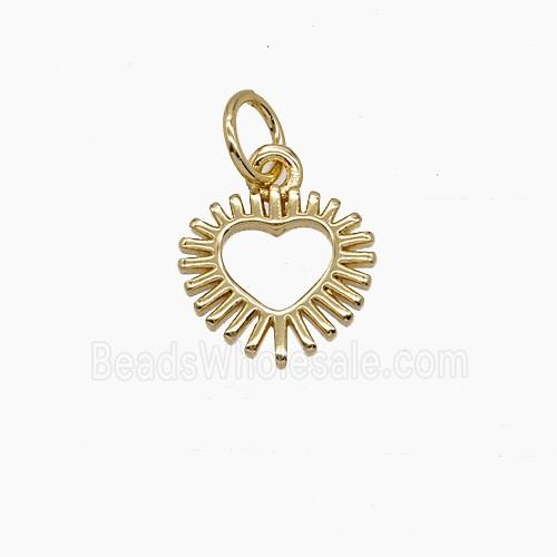 Copper Heart Pendant Gold Plated