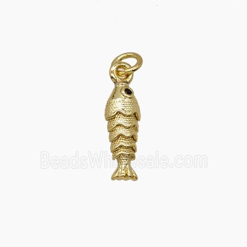 Copper Fish Pendant Gold Plated