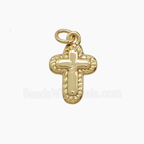 Copper Cross Pendant Gold Plated