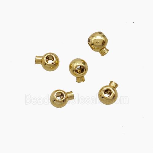 Copper Stopper Beads Gold Plated