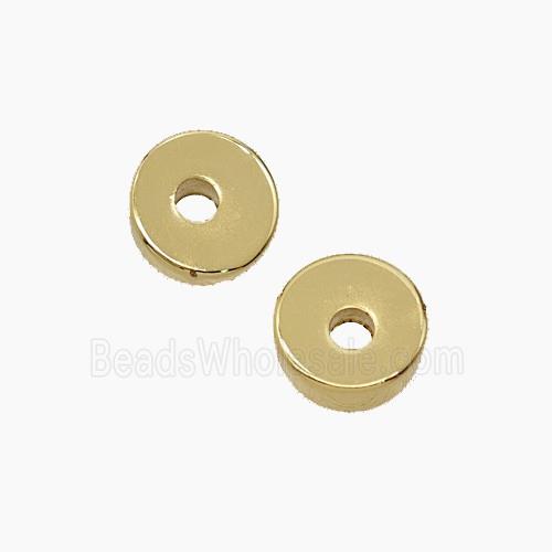 Copper Heishi Spacer Beads Gold Plated