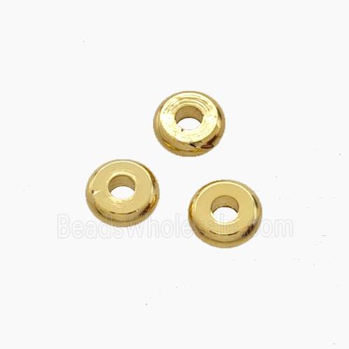 Copper Heishi Spacer Beads Gold Plated
