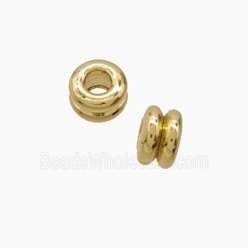 Copper Heishi Spacer Beads Double Gold Plated