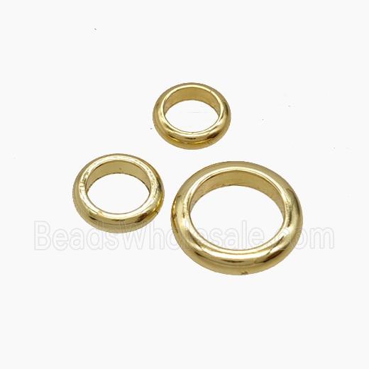 Copper Rings Connector Gold Plated