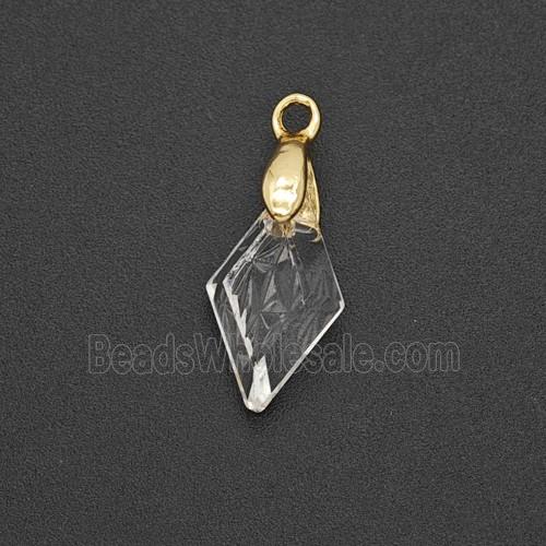 Clear Acrylic Rhombus Pendant