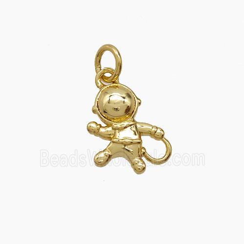 Copper Astronaut Pendant 18K Gold Plated