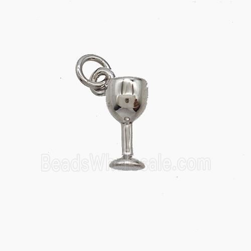 Copper Pendant Pave Zircon, Gold Plated