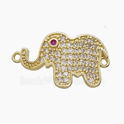 Copper Pendant Pave Zircon, Gold Plated