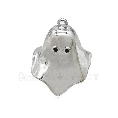 Halloween Ghost Charms Copper Pendant Platinum Plated