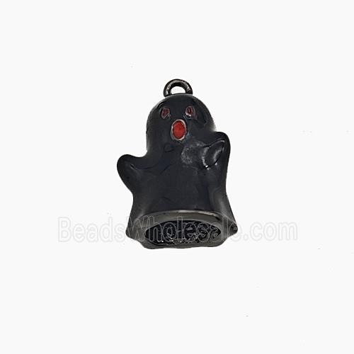 Halloween Ghost Charms Copper Pendant Black Plated