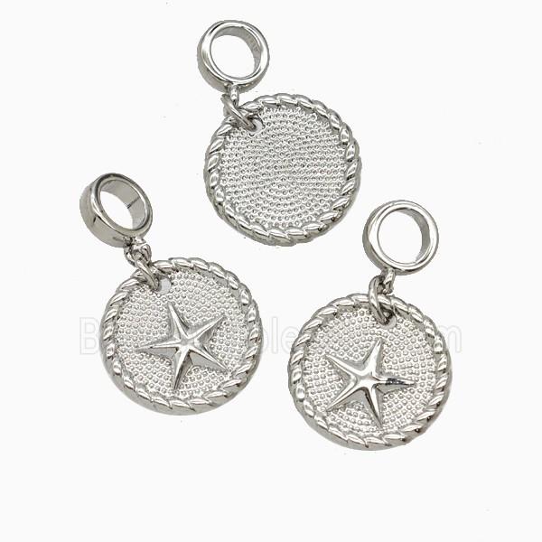 Copper Star Pendant Platinum Plated