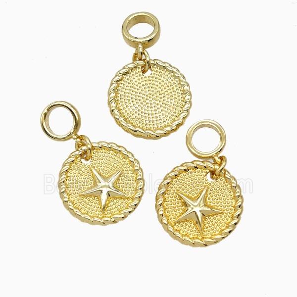 Copper Star Pendant 18K Gold Plated