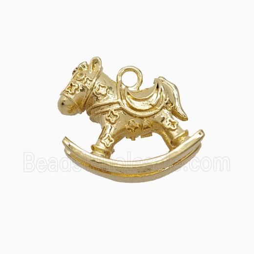 Copper Trojanhorse Pendant Gold Plated