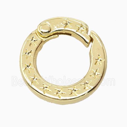 Copper Carabiner Clasp Gold Plated