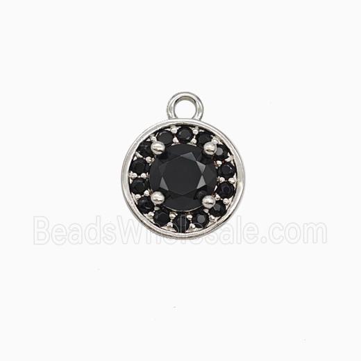 Copper Sun Pendant Pave Zirconia Crystal Glass Platinum Plated