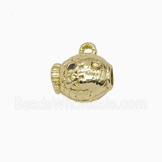 Copper Fish Pendant Gold Plated