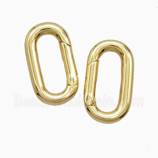 Copper Carabiner Clasp 18K Gold Plated