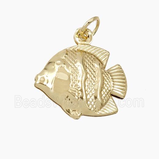 Copper Fish Pendant Gold Plated