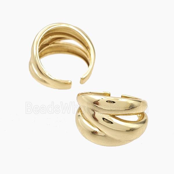 Copper Rings Gold Plated