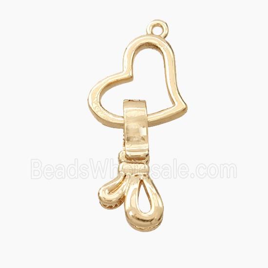 Copper Heart Pendant Gold Plated