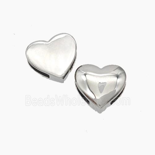 Copper Watchband Beads Flat Hole Platinum Plated