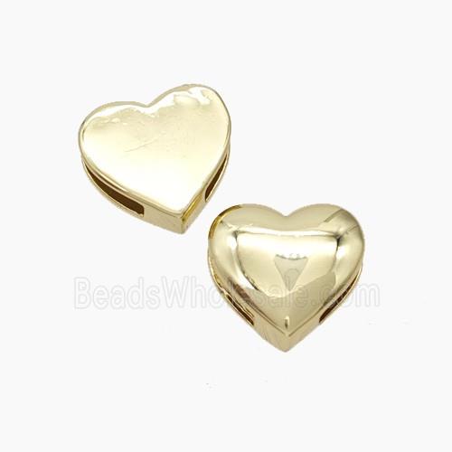 Copper Watchband Beads Flat Hole Gold Plated