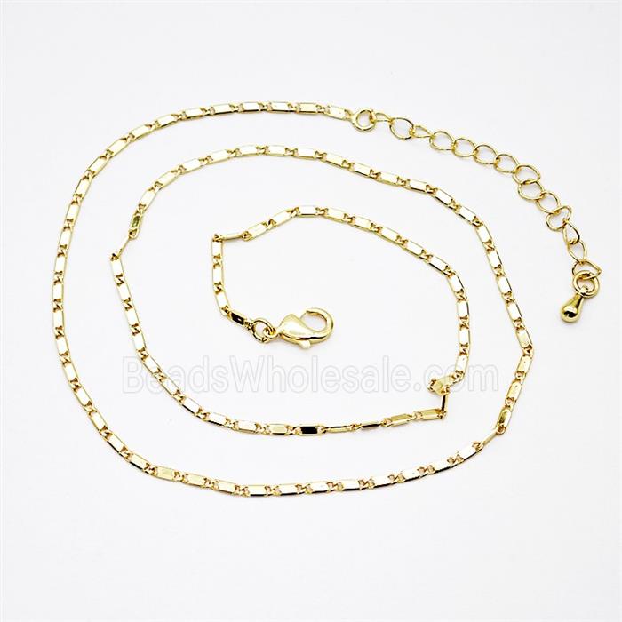 Copper Necklace Chain Gold Plated
