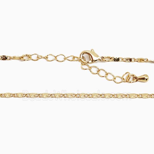 Copper Necklace Chain Gold Plated