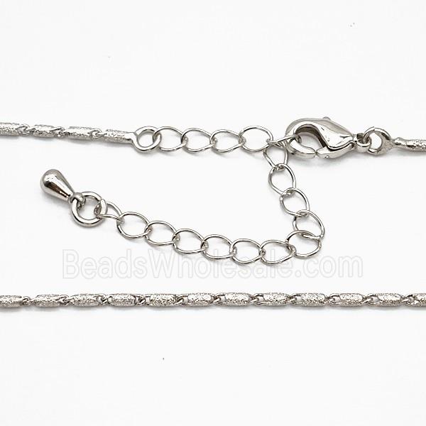 Copper Necklace Chain Platinum Plated