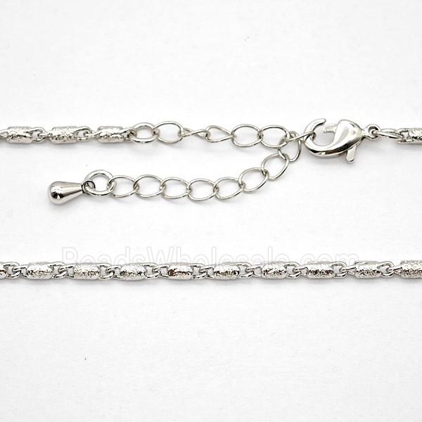 Copper Necklace Chain Platinum Plated
