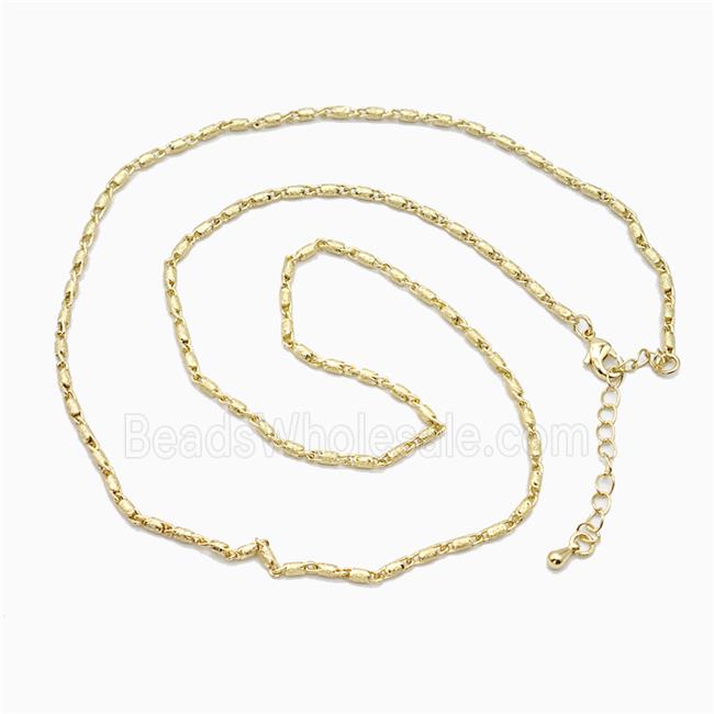 Copper Necklace Chain Gold Plated