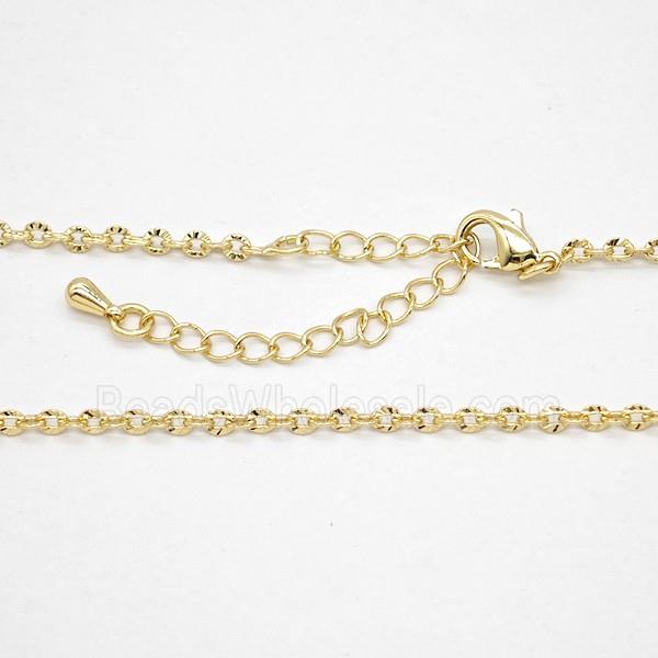 Copper Necklace Chain Gold Plated