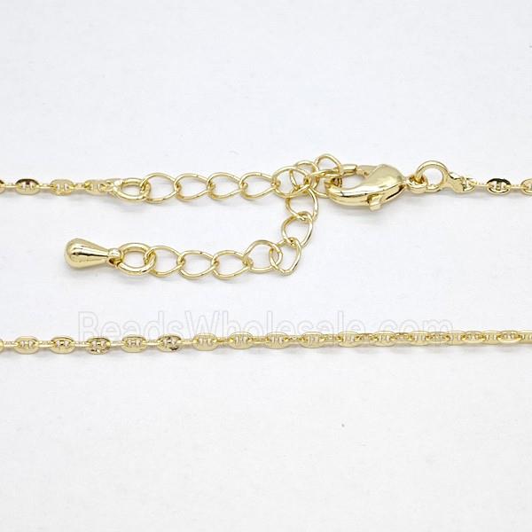 Copper Necklace Chain Gold Plated