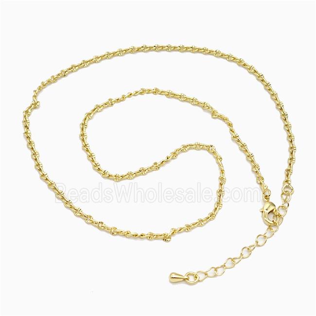 Copper Necklace Chain Gold Plated