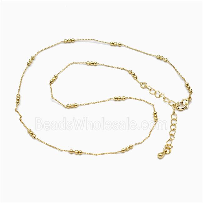 Copper Necklace Chain Gold Plated