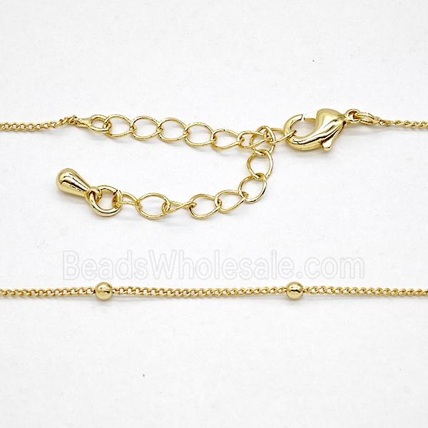 Copper Necklace Chain Gold Plated