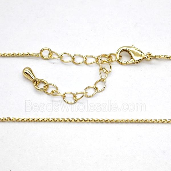 Copper Necklace Chain Gold Plated