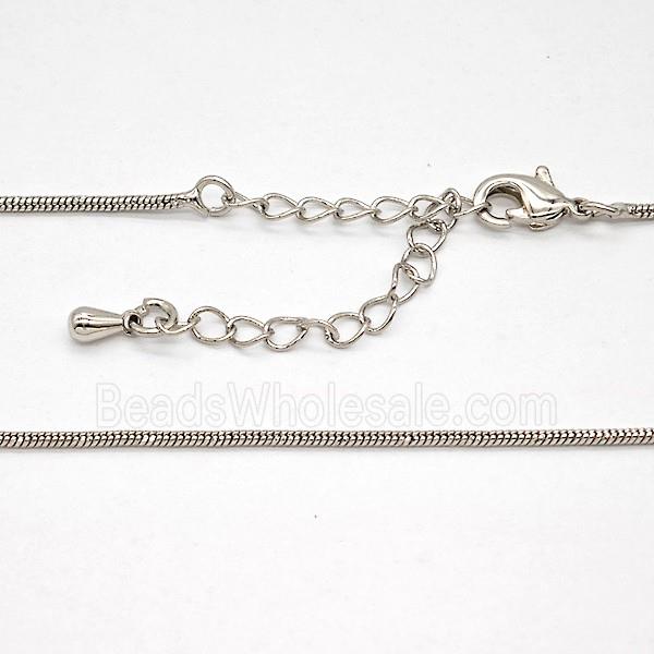 Copper Necklace Chain Platinum Plated