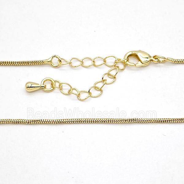 Copper Necklace Chain Gold Plated