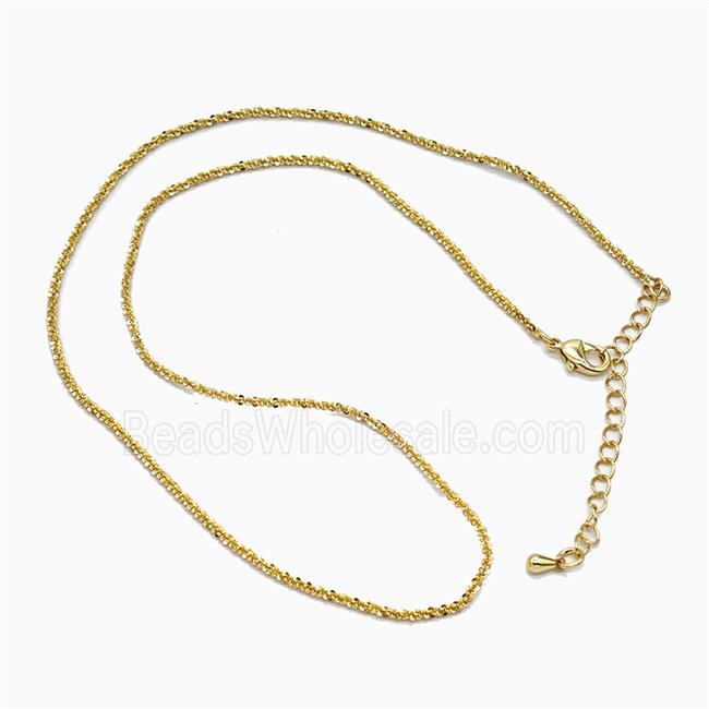 Copper Necklace Chain Gold Plated
