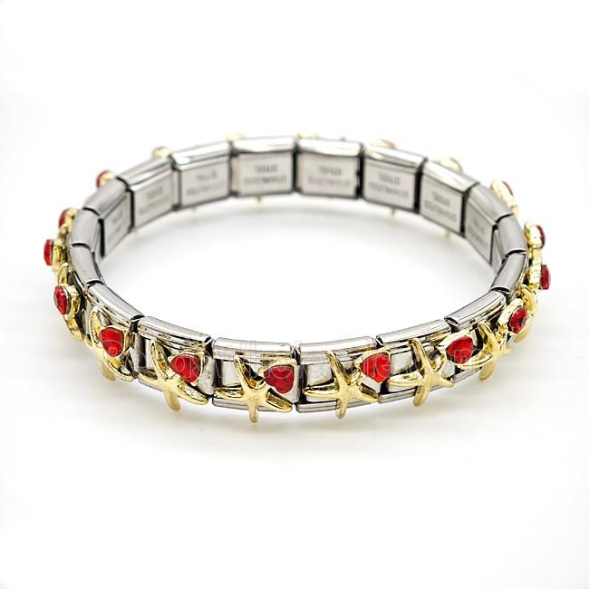 Stainless Steel Bracelet, Platinum plated