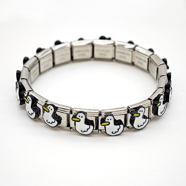 Stainless Steel Bracelet, Platinum plated