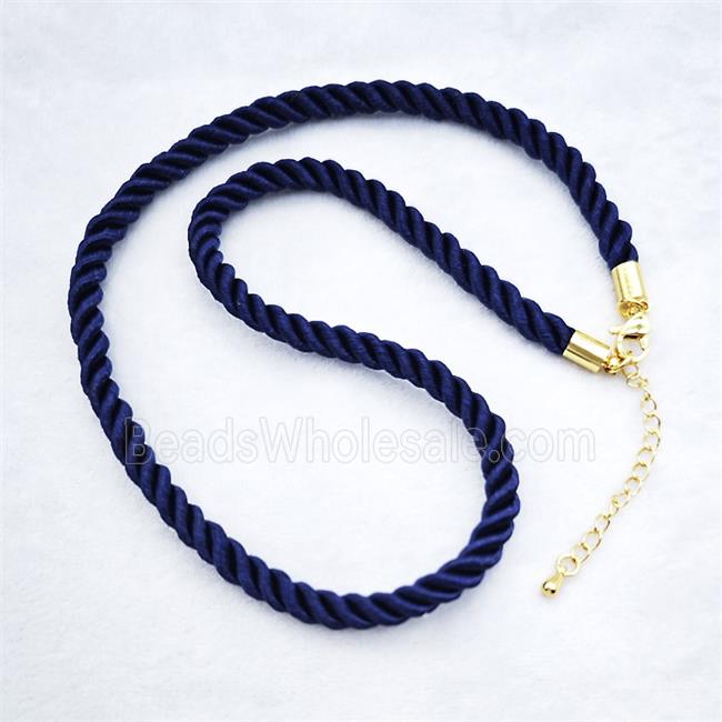 Nylon wire Necklace, gold plated